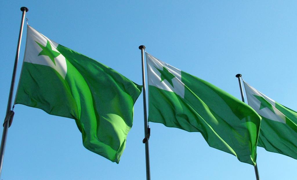 3 Esperanto flags