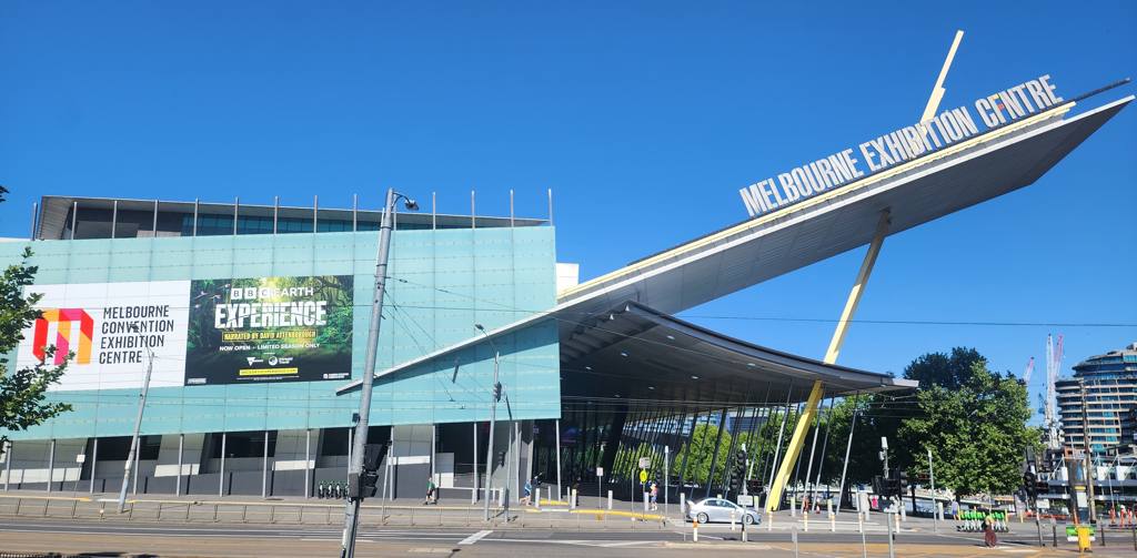 Exterior of Melbourne Exhibition Centre